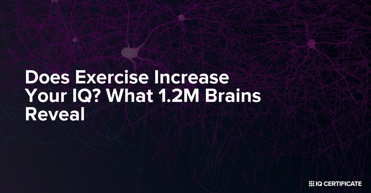 Does Exercise Increase Your IQ? What 1.2 Million Brains Reveal About Fitness and Intelligence